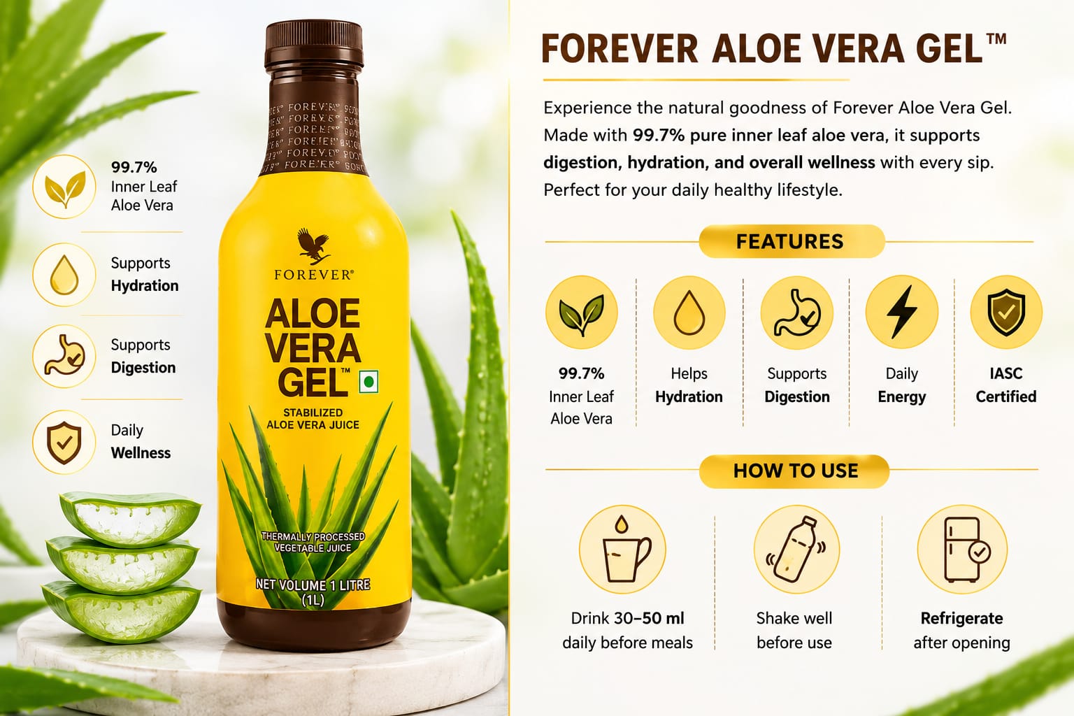 Forever Aloe vera drinkable gell